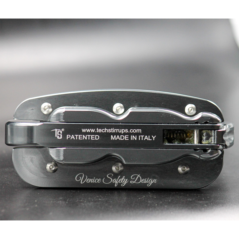 Tech Stirrups Venice Sloped Evo - Titanium-3